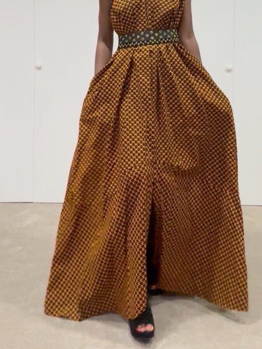 Women's Amber Patterned Maxi Skirt